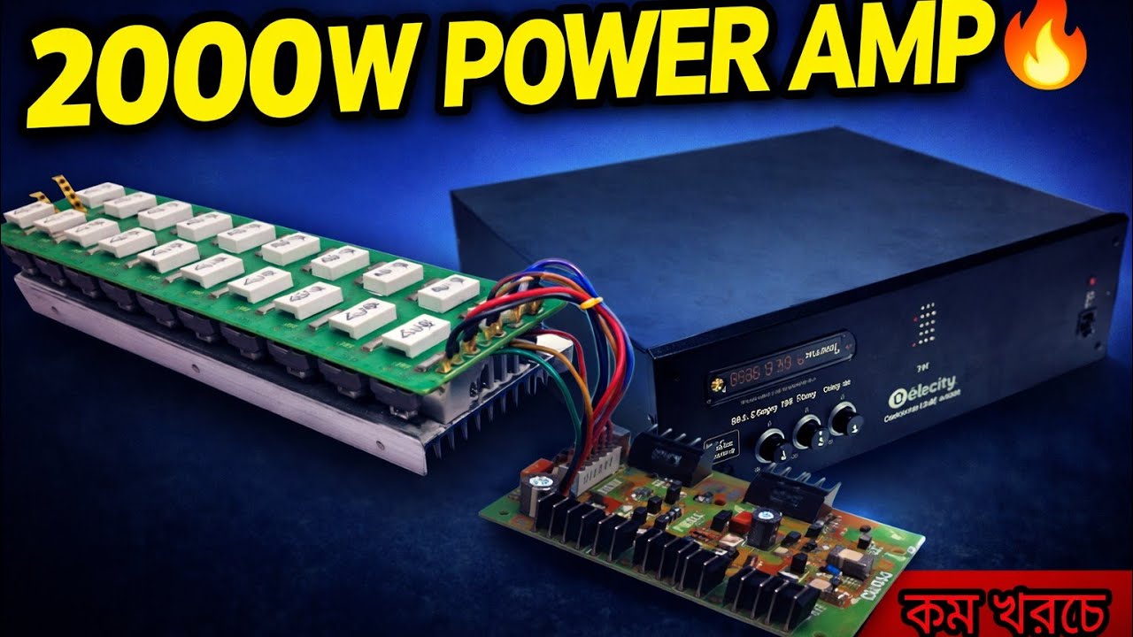 👉 2SC5200 2SA1943 Amplifier 2000W 🔥 | Elexify Online 2k2 Driver Board | RJ Electronics