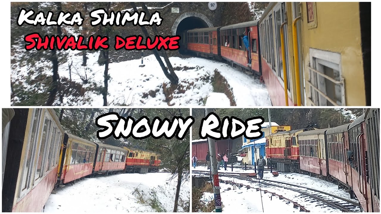 India’s Most Beautiful Toy Train Ride in Snow ❄️ #shimla #toytrain #snow 