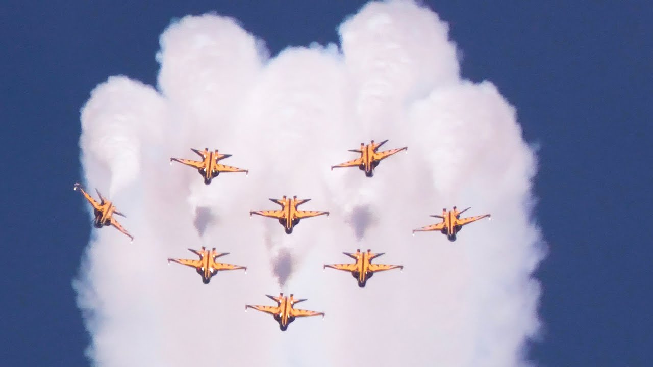 The incredible ROKAF Black Eagles - complete performance at World Defense Show 2026