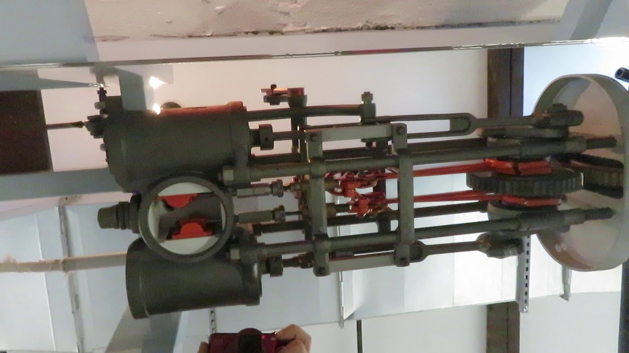 Stanley Steamer Engine opened up and in Motion