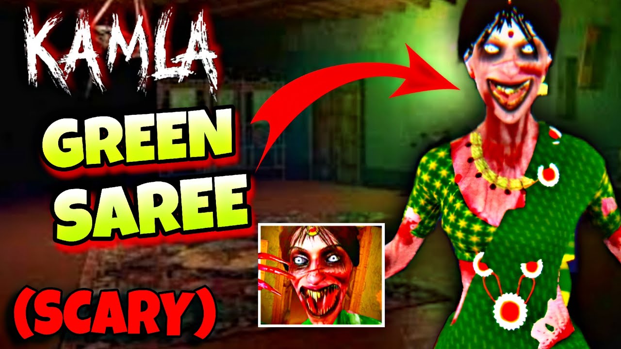 KAMLA MOBILE GREEN SAREE IS SO *SCARY* || KAMLA GREEN SAREE GAMEPLAY || KAMLA MOBILE