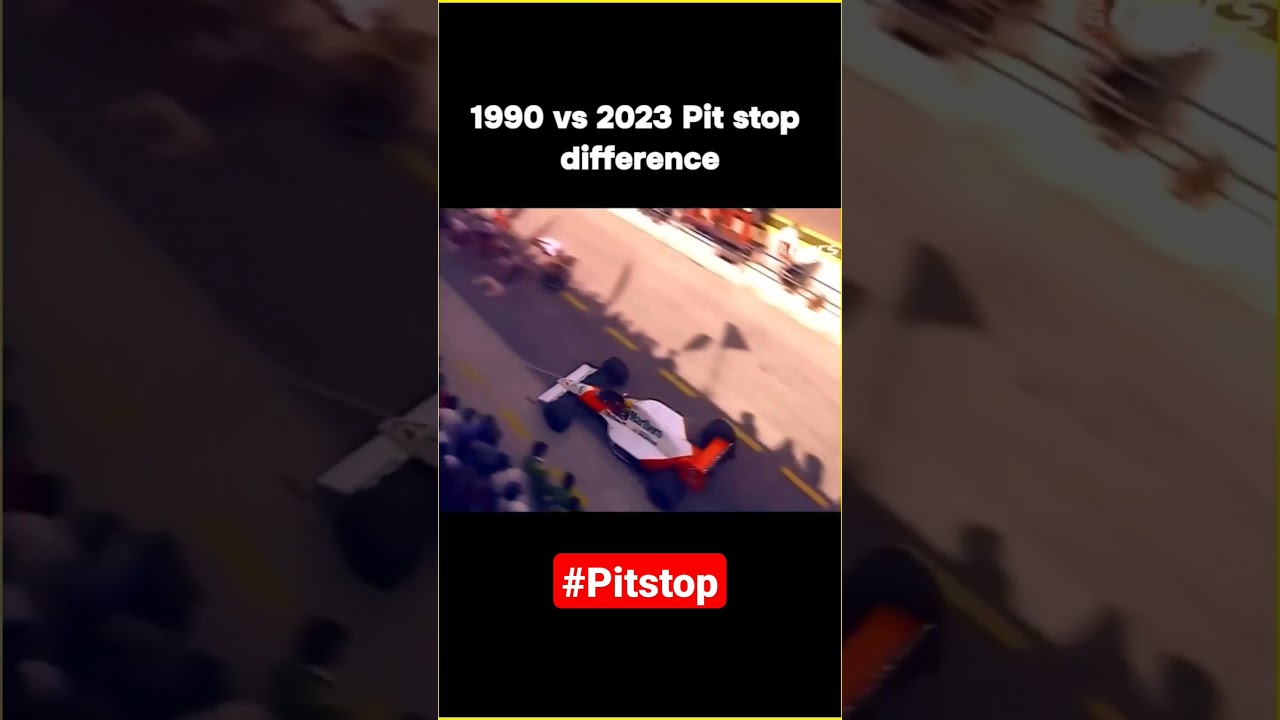 Formula 1 pit stop 1990 vs. 2023 #f1racing #pitstop #racing