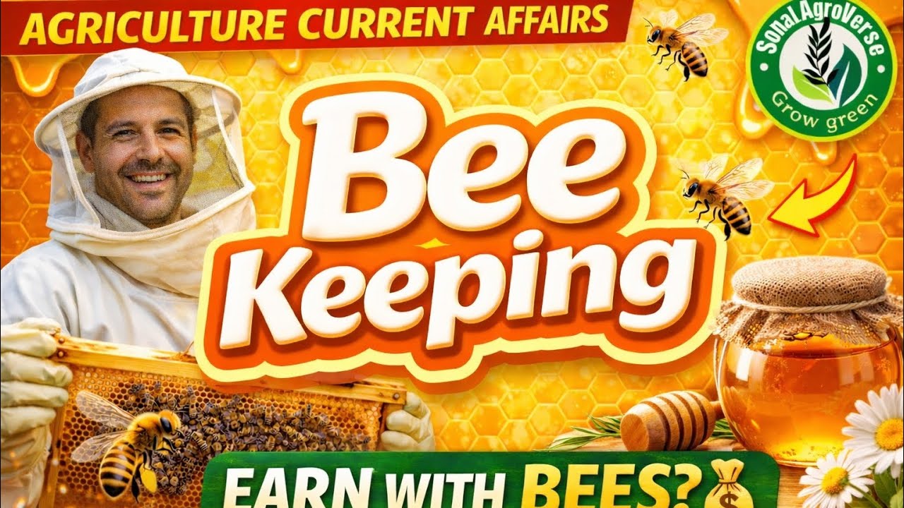Bee Keeping & Honey Mission | Agriculture Current Affairs | UPSC | PSC | Agri Exam