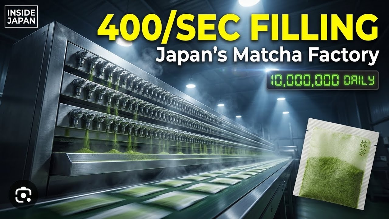 INSIDE Japan's Matcha Factory: The 400/Sec Filling Machine That Defies Physics