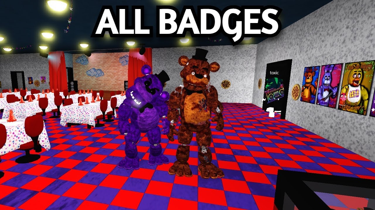 How to get ALL BADGES in FNaF: Universe RP 2 (Roblox)