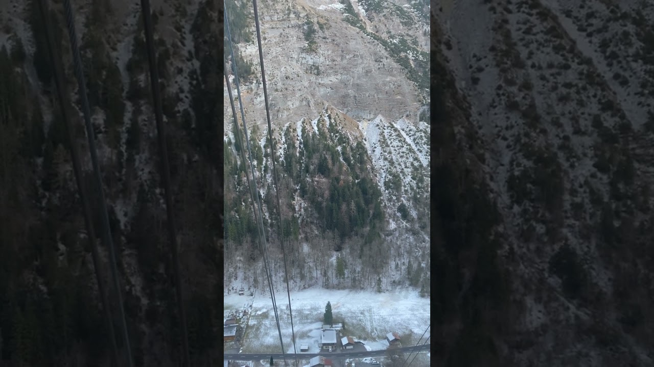 Seilbahnfahrt von Mürren ins Tal nach Stechelberg