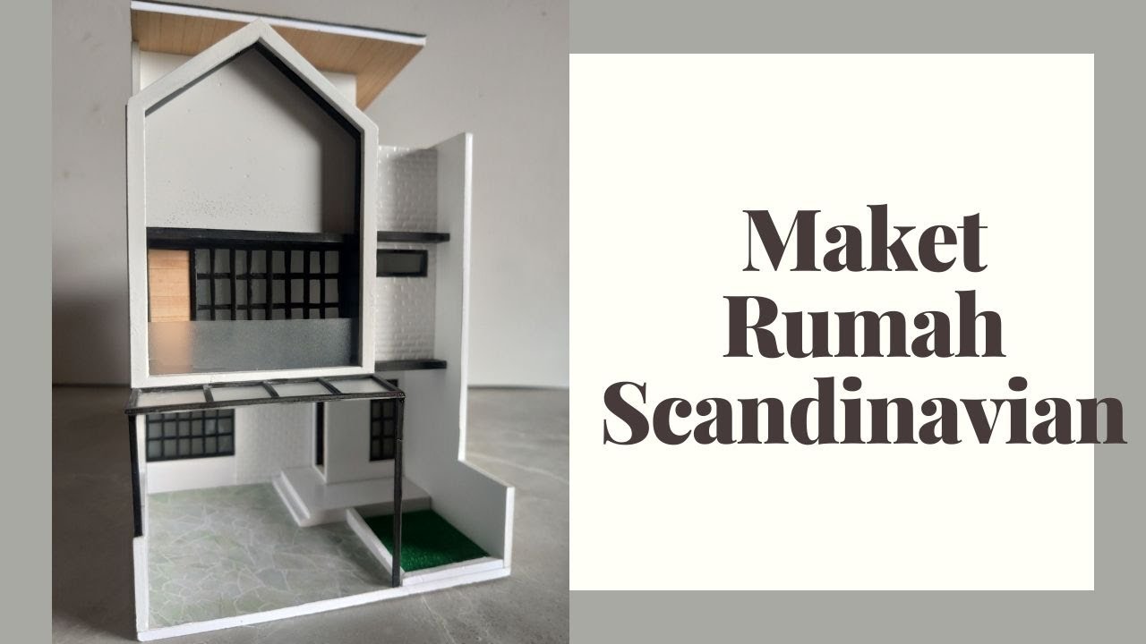 WOW KEREN!! Miniatur Rumah 3 Lantai + Rooftop || Maket Rumah Scandinavian Style + Minimalis