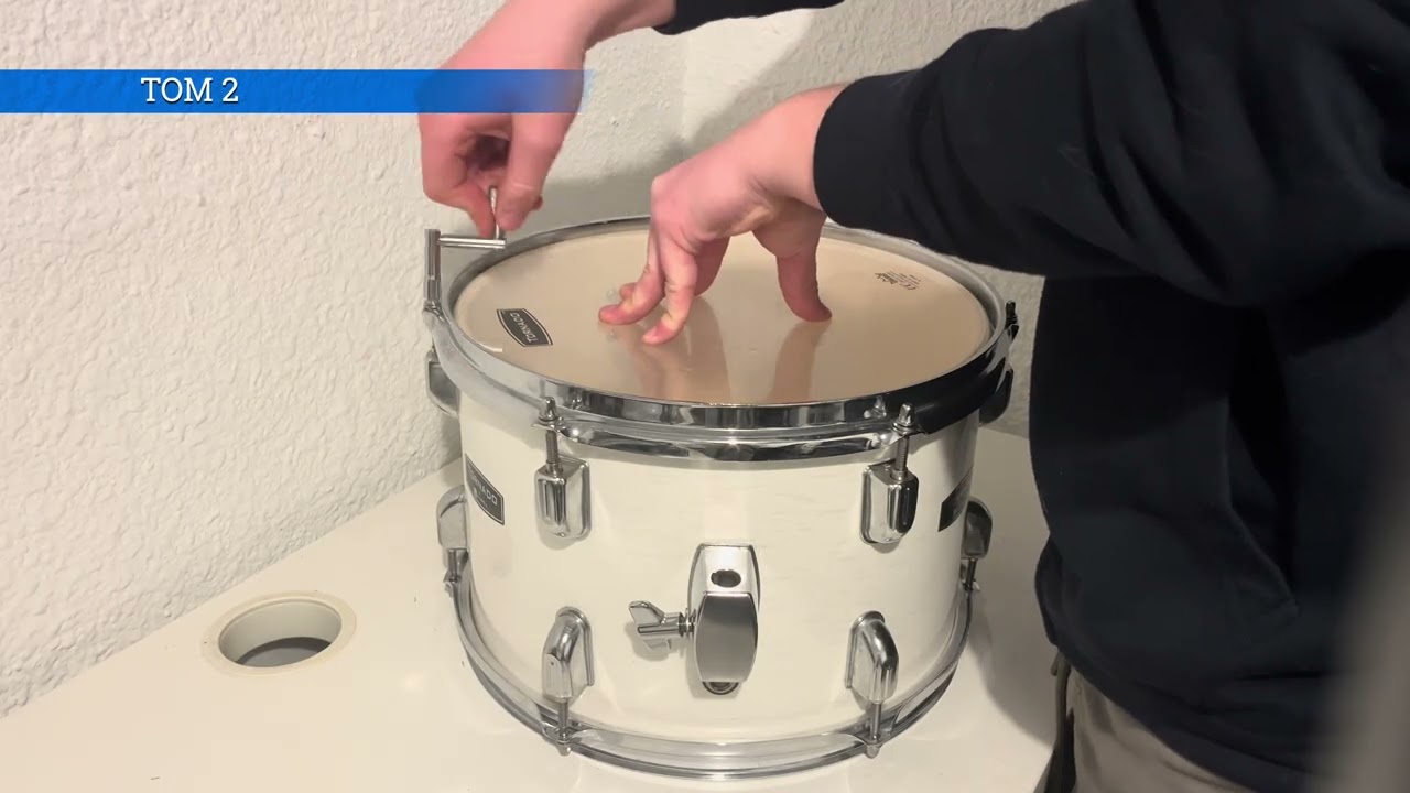 ¿NO SABES AFINAR? 😳 Así De Fácil Se Afinan los Toms🥁