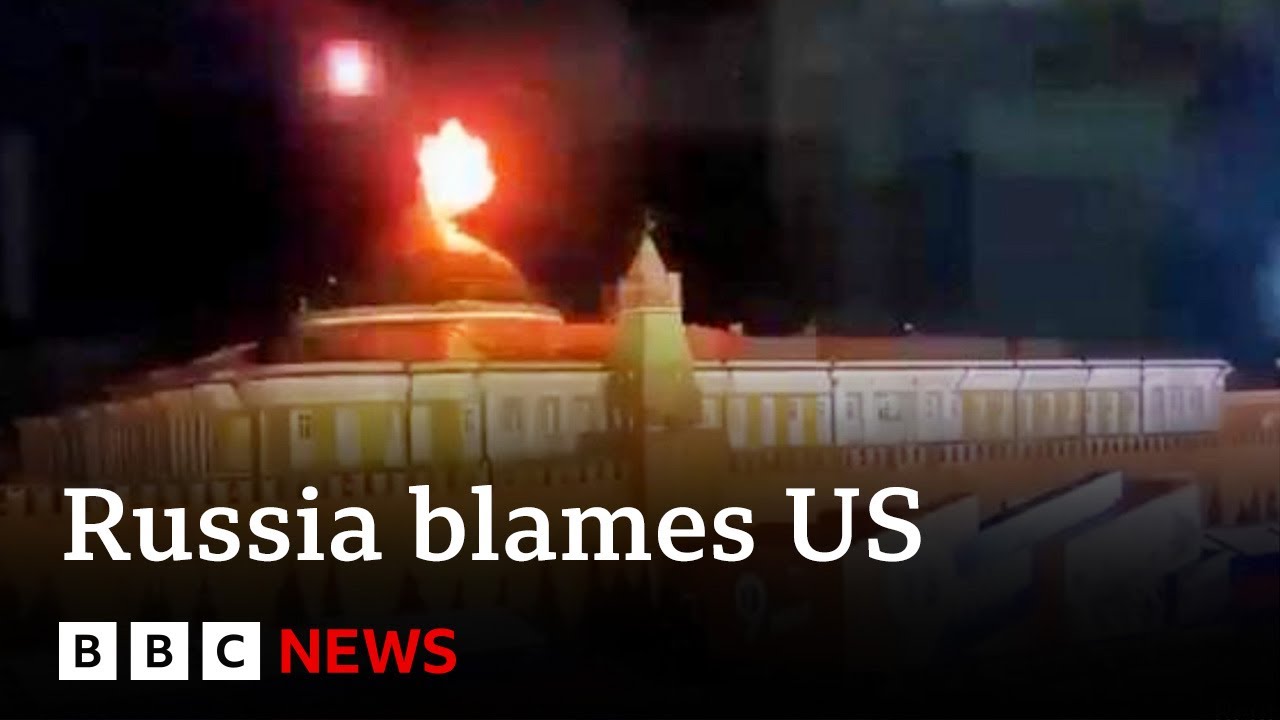 Russia blames US for alleged Kremlin drone attack - BBC News