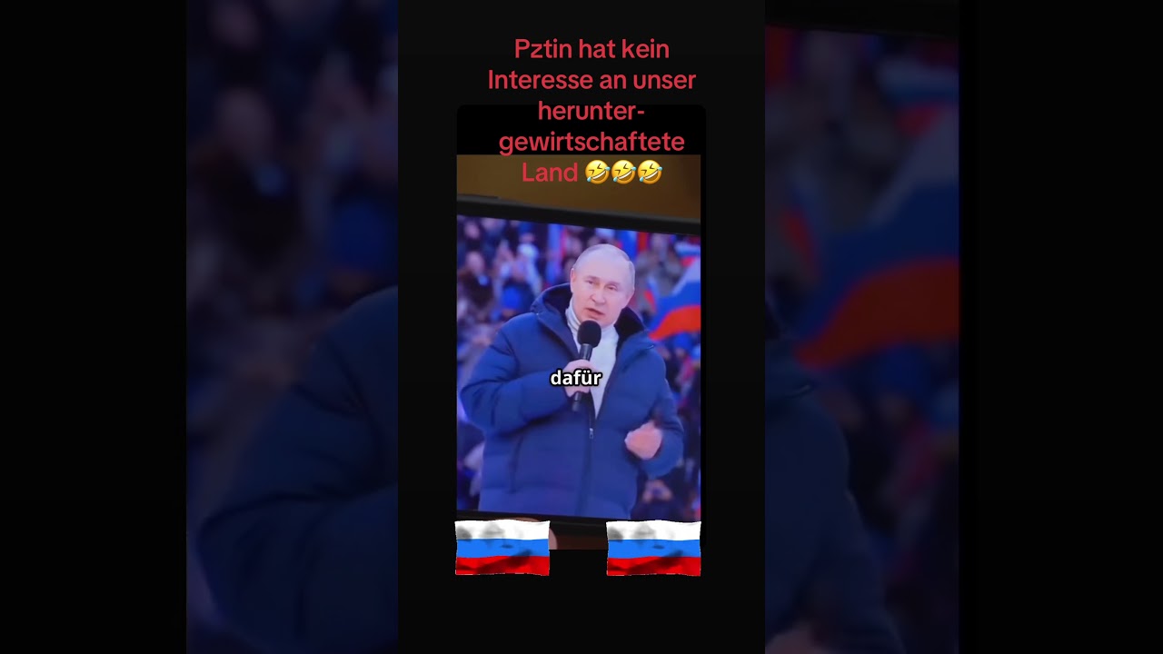 Ansprache ￼Putin an deutsche Regierung und an das Volk 🤣🤣🤣