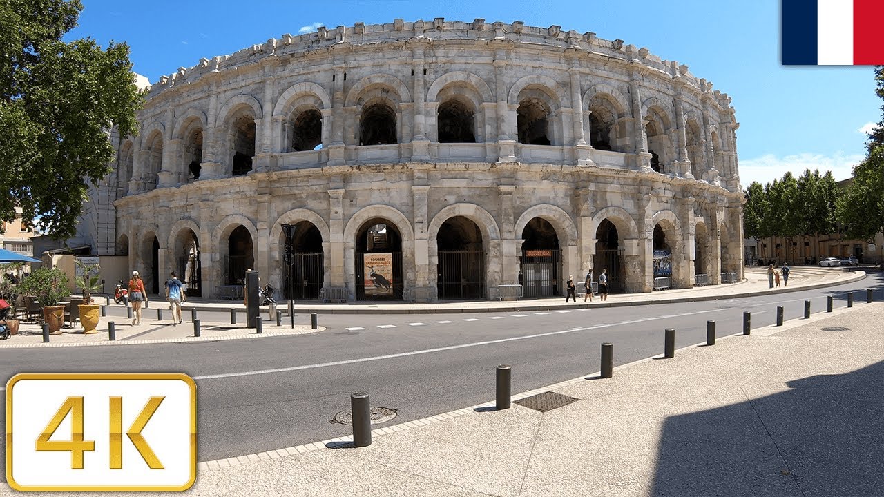 Nîmes in France | Summer 2021【4K】