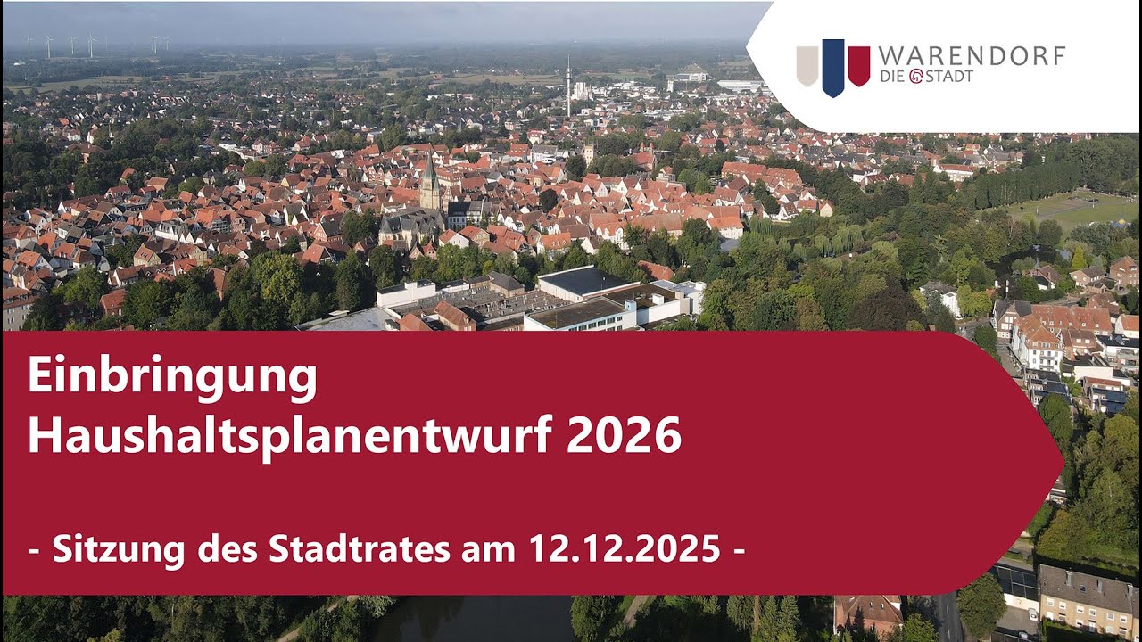 Haushaltseinbringung für das Jahr 2026
