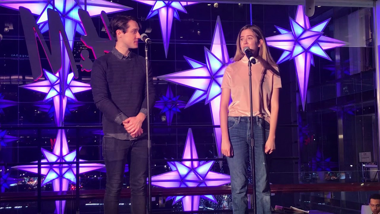 Dear Evan Hansen’s Michael Lee Brown & Mallory Bechtel sing Only Us at Broadway Under the Stars