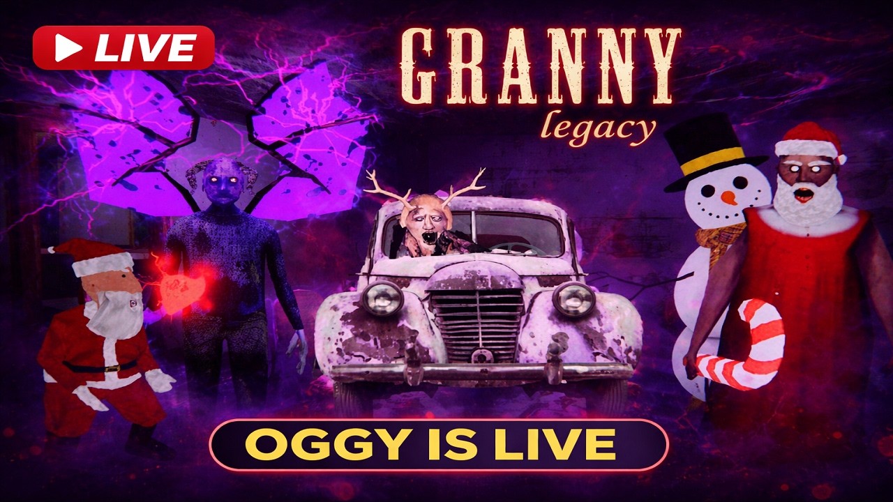🔥Granny Live🔥Thriller🔥 |🔴Horror Gamepaly🔴| ⚡OGGY IS LIVE⚡ #Granny #GrannyLive #horrorgame