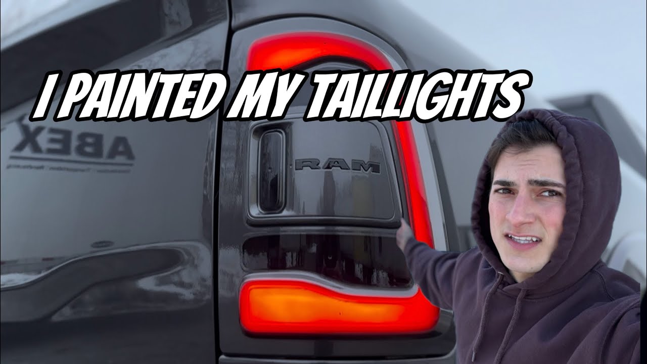 I attempted to paint match $1800 taillights!!