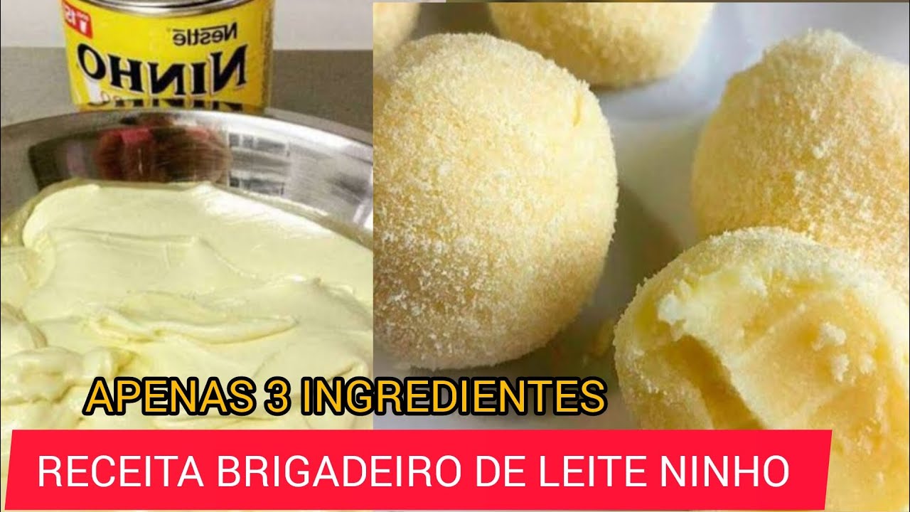 COMO FAZER - BRIGADEIRO DE LEITE NINHO -FACIL E RAPIDO