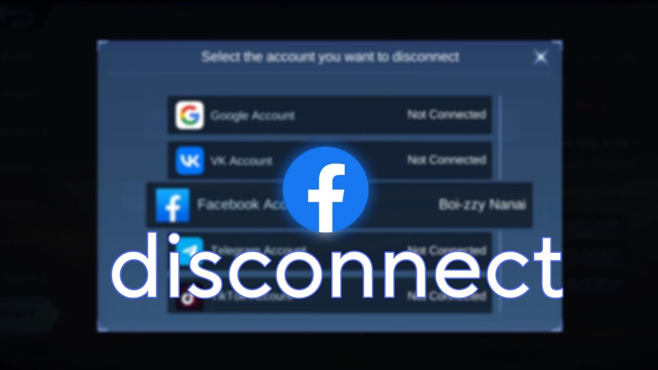 how to disconnect mobile legends account from facebook in [Hindi] how to disconnect moba legends 5v5