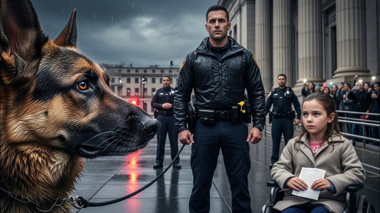 K9 Broke Formation for a Silent Girl in a Wheelchair — What Happened Next Made Officers Cry