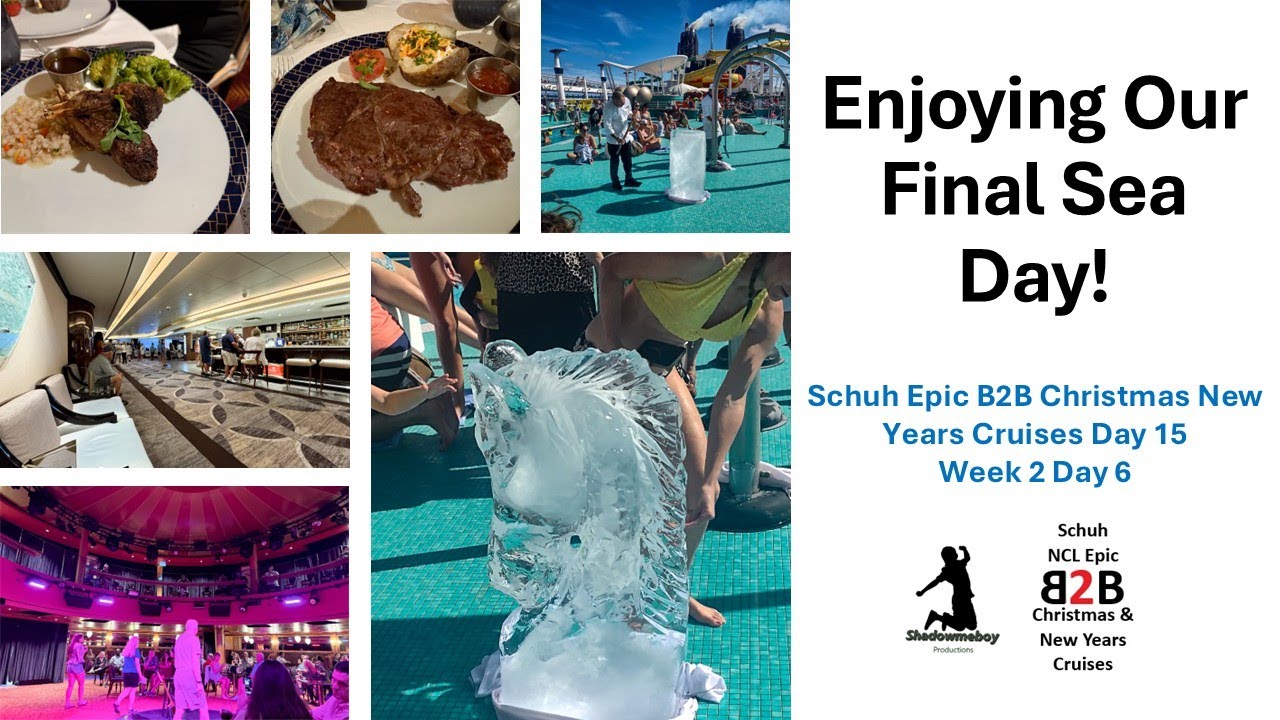 Enjoying Our Final Sea Day! - Schuh Epic B2B Christmas New Years Cruises Day 15