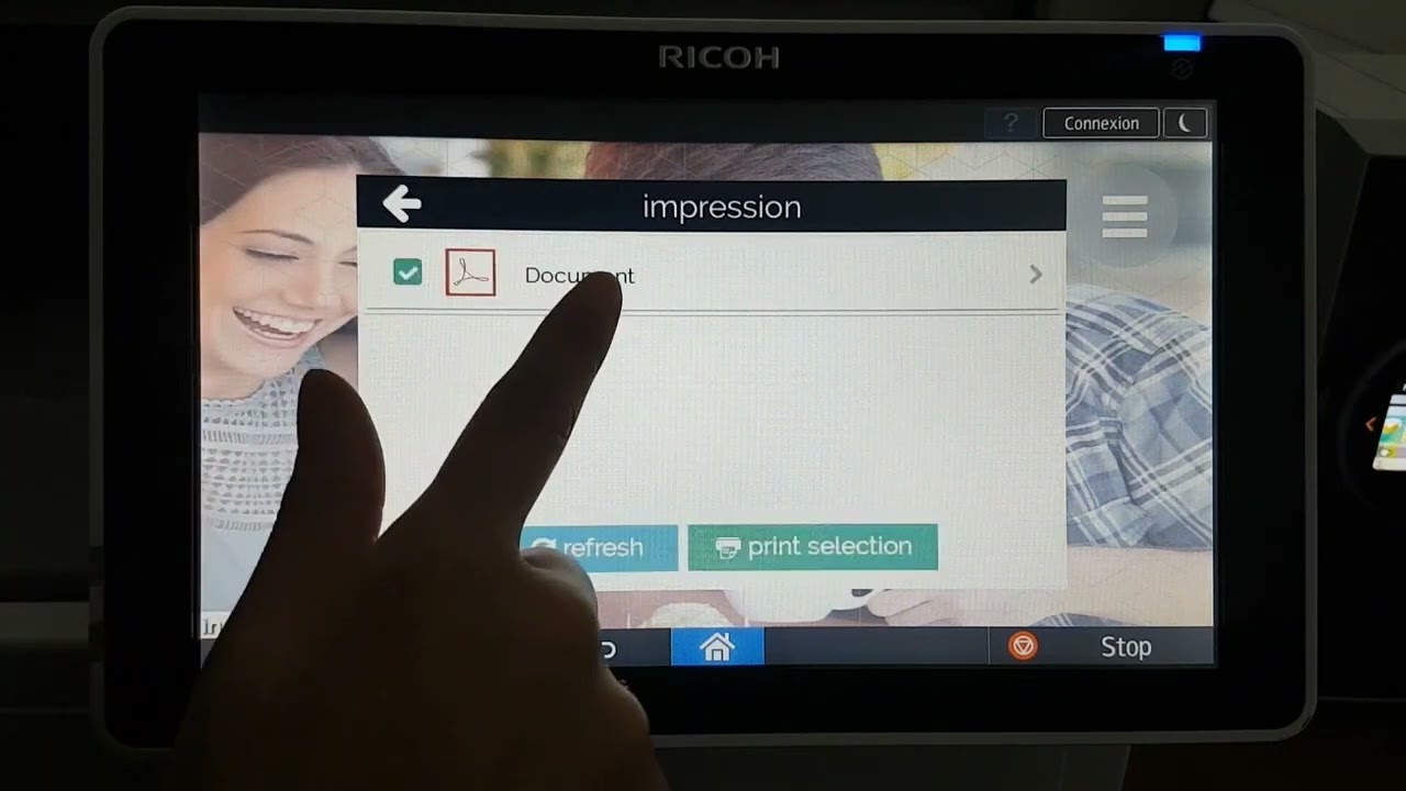 Kuario impression libre service avec un smartphone