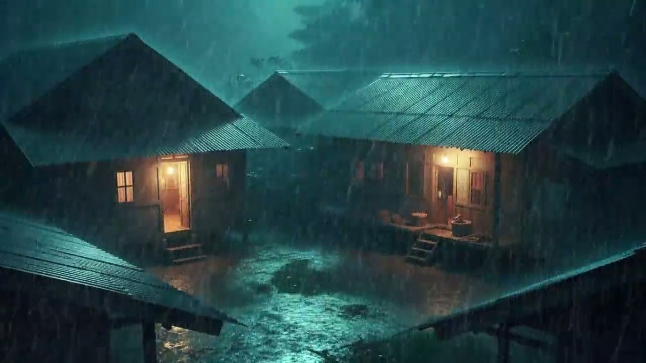 No Ads Rain Sounds for Sleeping – Gentle Tin Roof Rain ASMR for Calm Mind and Restful Sleep