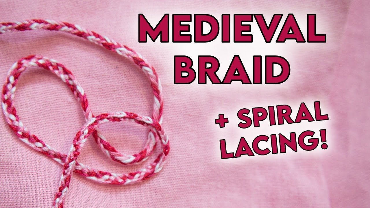 Medieval FINGER LOOP BRAID Tutorial | Lacing Cord for Fantasy and Historical Costumes