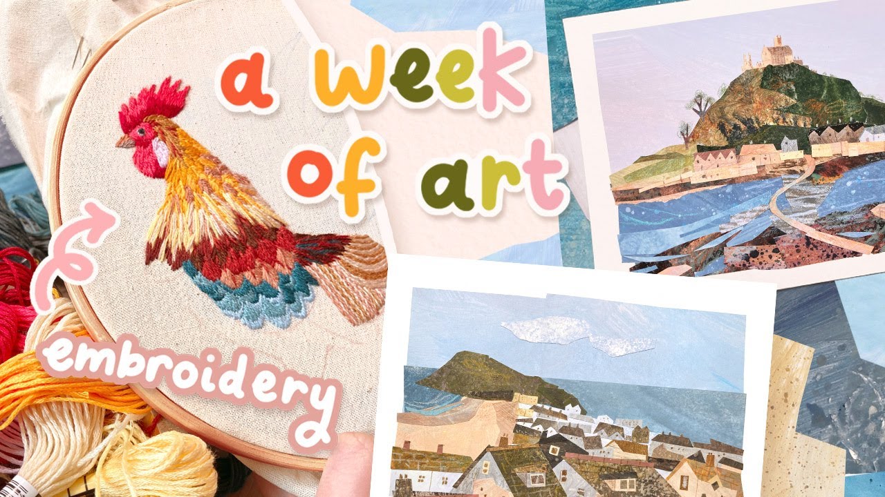 A Week of Art | Making commissions and starting a new embroidery!