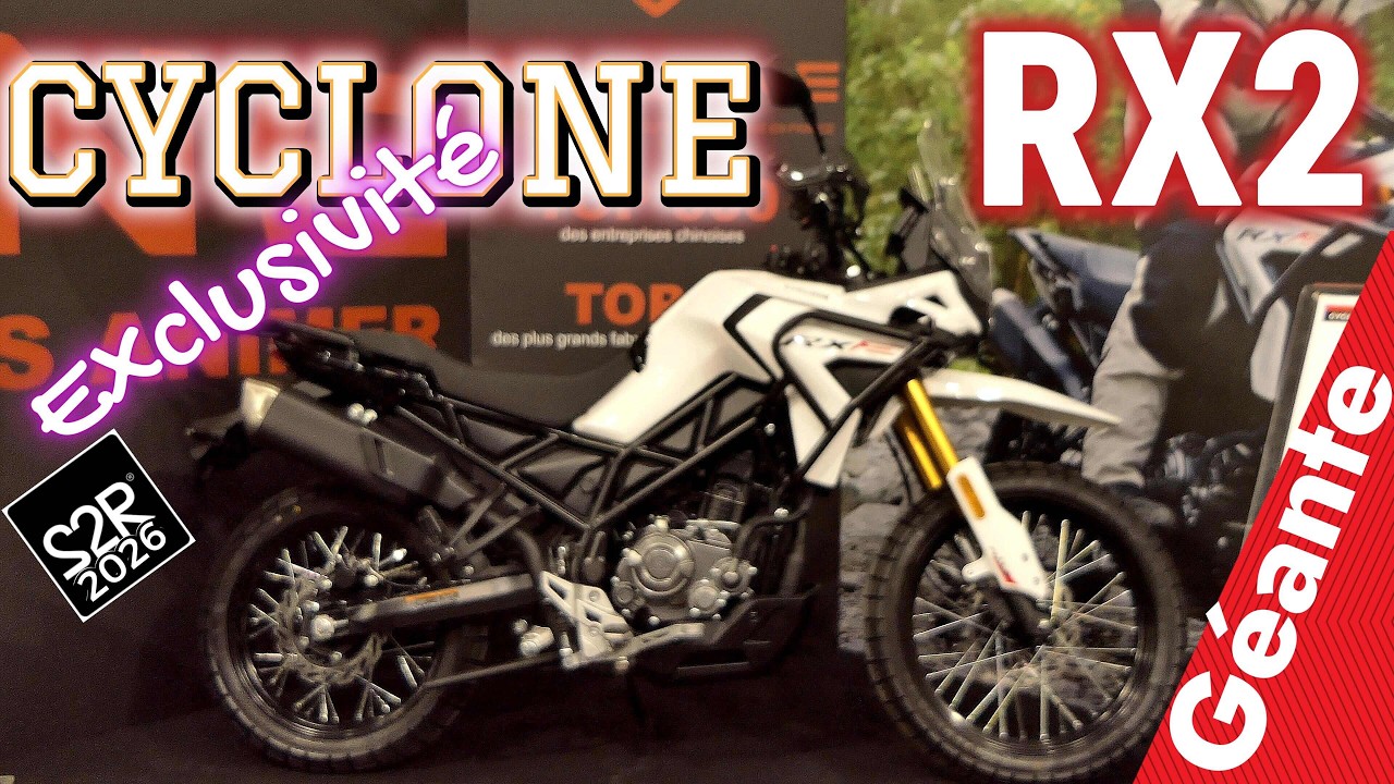 CYCLONE RX2 exclusivité du salon de la moto Lyon 2026 (TRAIL master class)