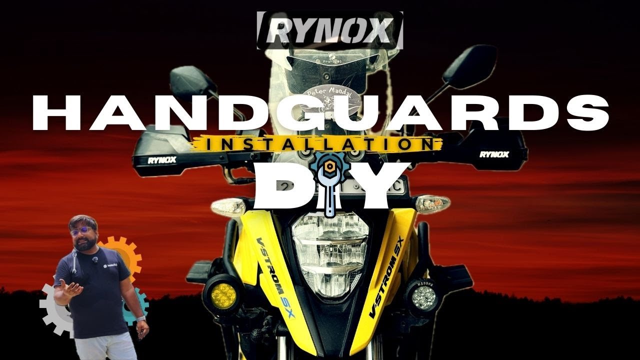 RYNOX DEFENDER PRO HANDGUARDS INSTALLATION IN SUZUKI VSTROM 250 | DIY |