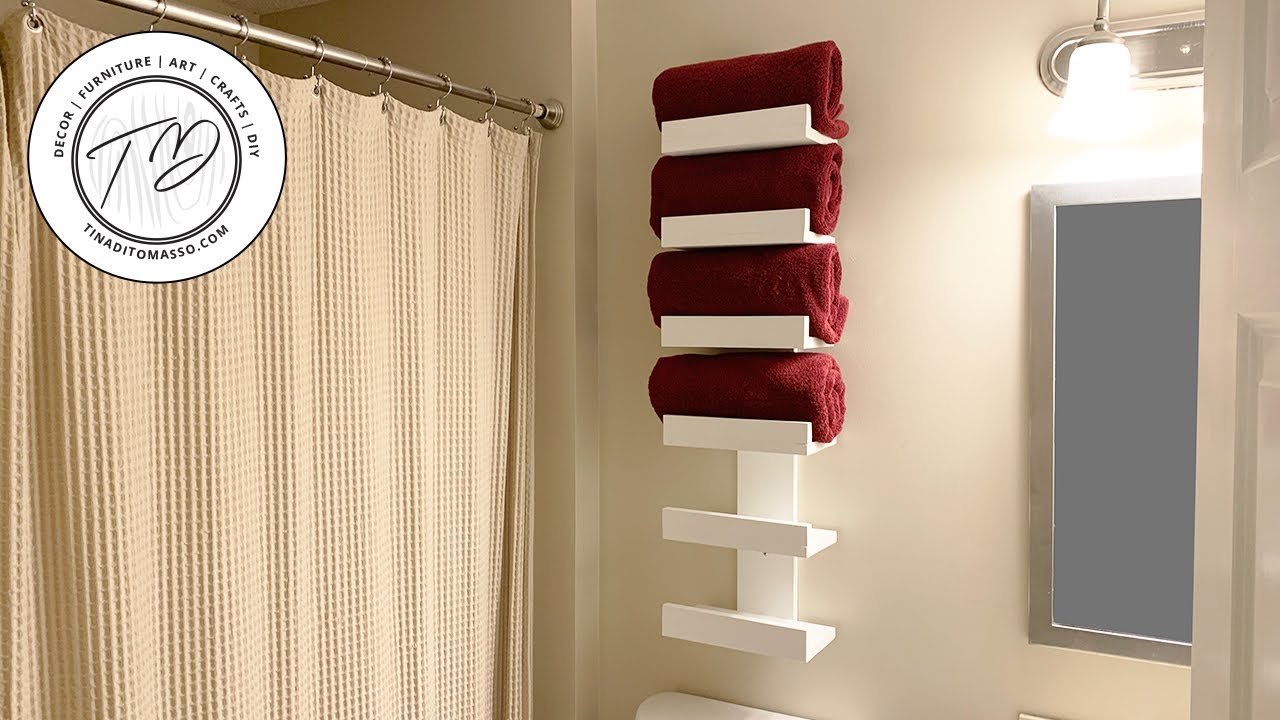 DIY Modern Towel Rack