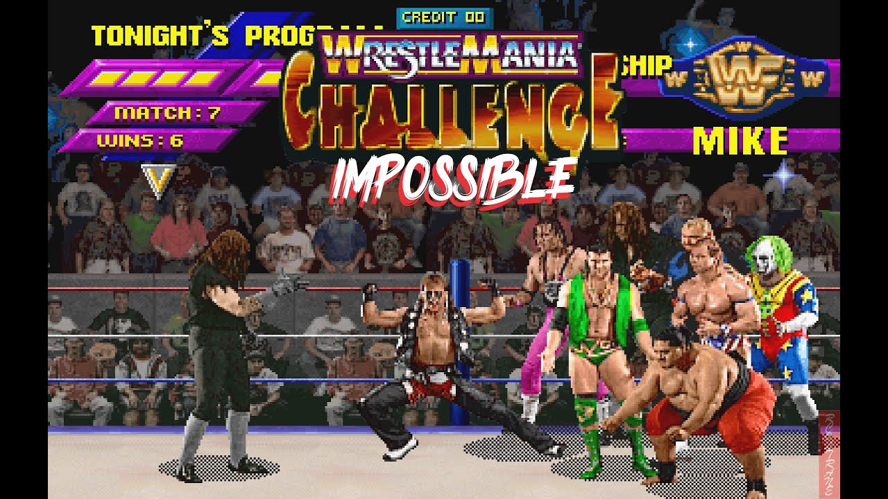 1CC Гробовщик - WRESTLEMANIA - режим IMPOSSIBLE - WWF WrestleMania [Аркада]