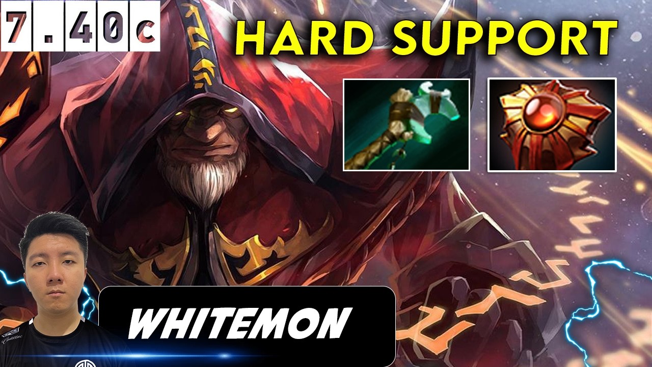 Whitemon Warlock Hard Support - Dota 2 Patch 7.40c Pro Player Full gameplay
