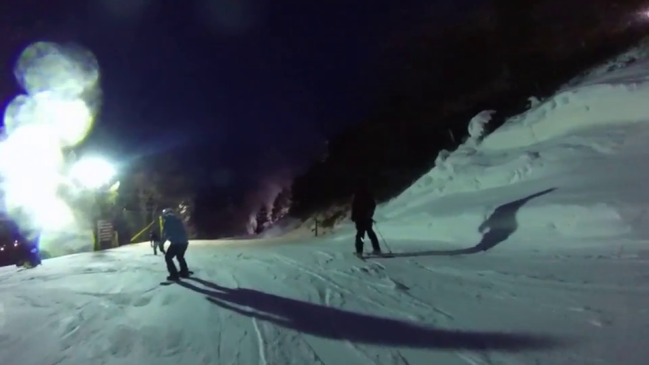 Night Skiing in the Poconos - Camelback Mountain Resort (Julius Ceasar Run)