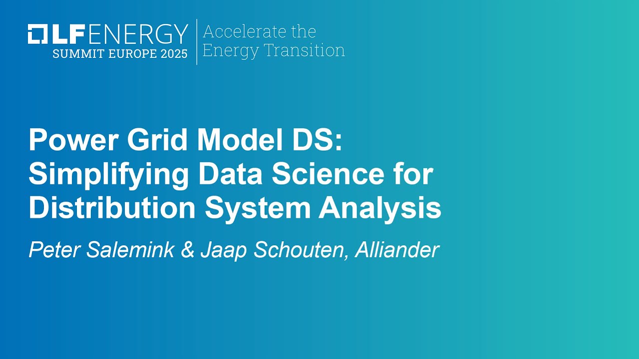 Power Grid Model DS: Simplifying Data Science for Distribution Sys... Peter Salemink & Jaap Schouten