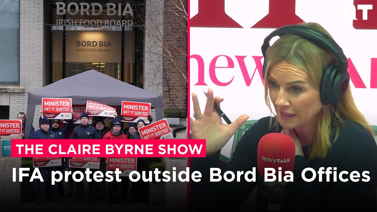 Протест IFA перед офисами Bord Bia | Newstalk