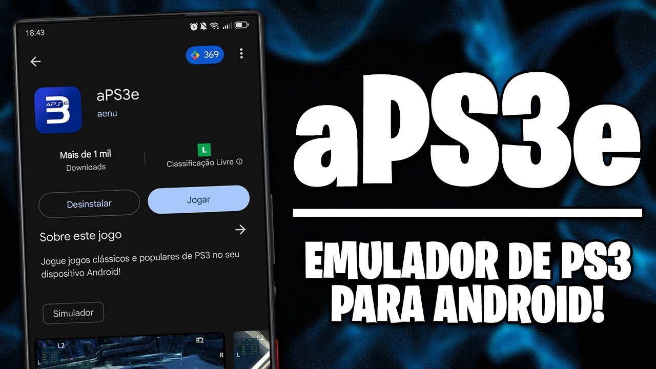APS3E CHEGOU NA PLAY STORE! | EMULADOR DE PS3 PARA ANDROID!