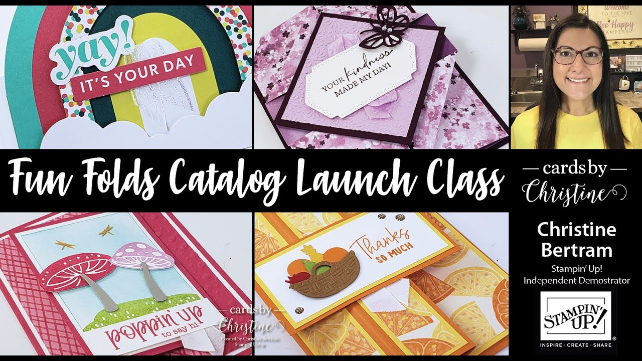 Fun Folds Catalog Launch Card Class with Cards by Christine