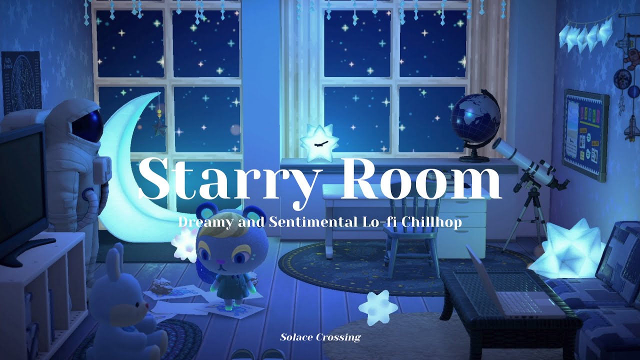 Starry Room 🌌｜Dreamy and Sentimental Lo-fi Chillhop｜Study & Work Music｜Animal Crossing Ambience