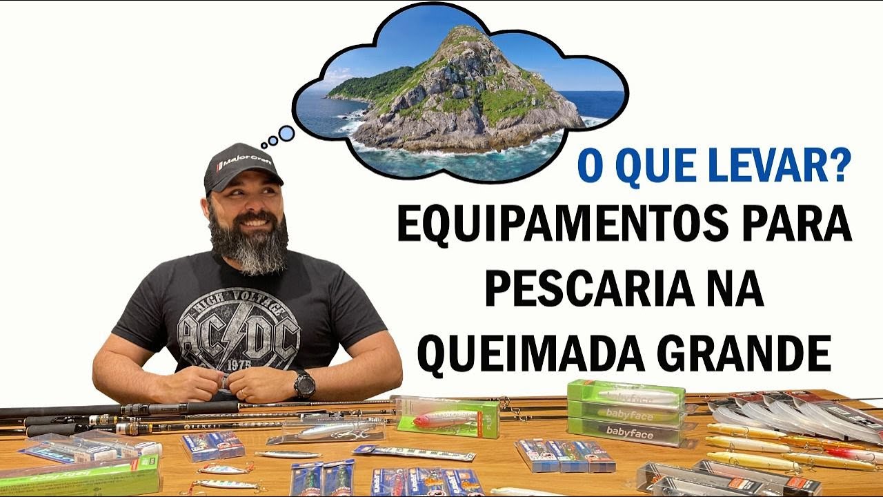 Equipamentos de Pesca de Mar para Pescarias na Ilha da Queimada Grande e Parcéis próximos.