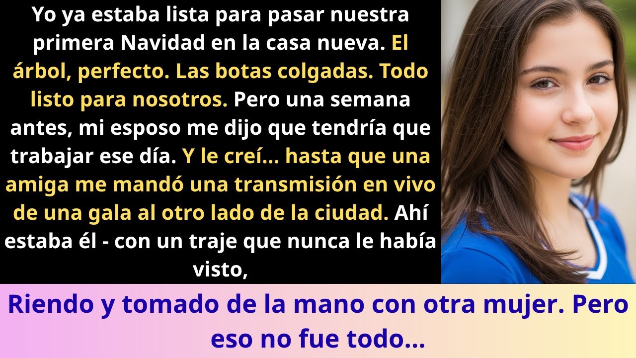 'Me juró que estaba trabajando en Navidad… y lo vi en la tele, en vivo, con otra'