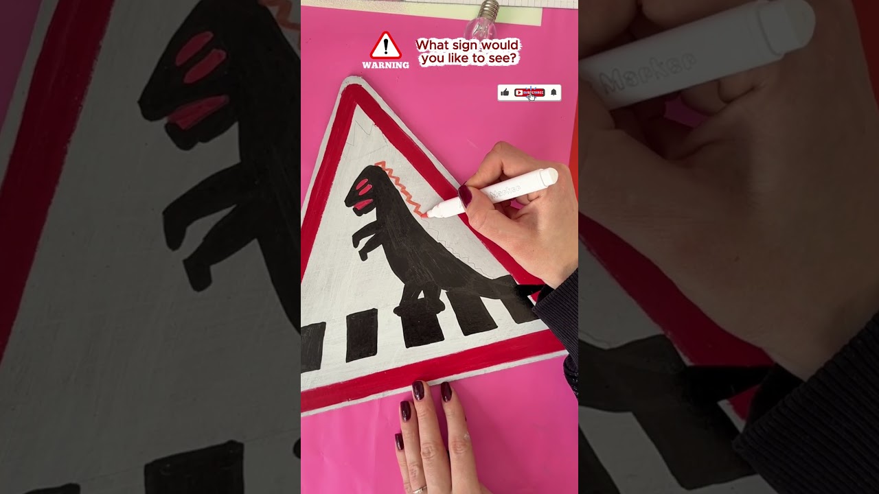 What to do if a T Rex crosses the road😂