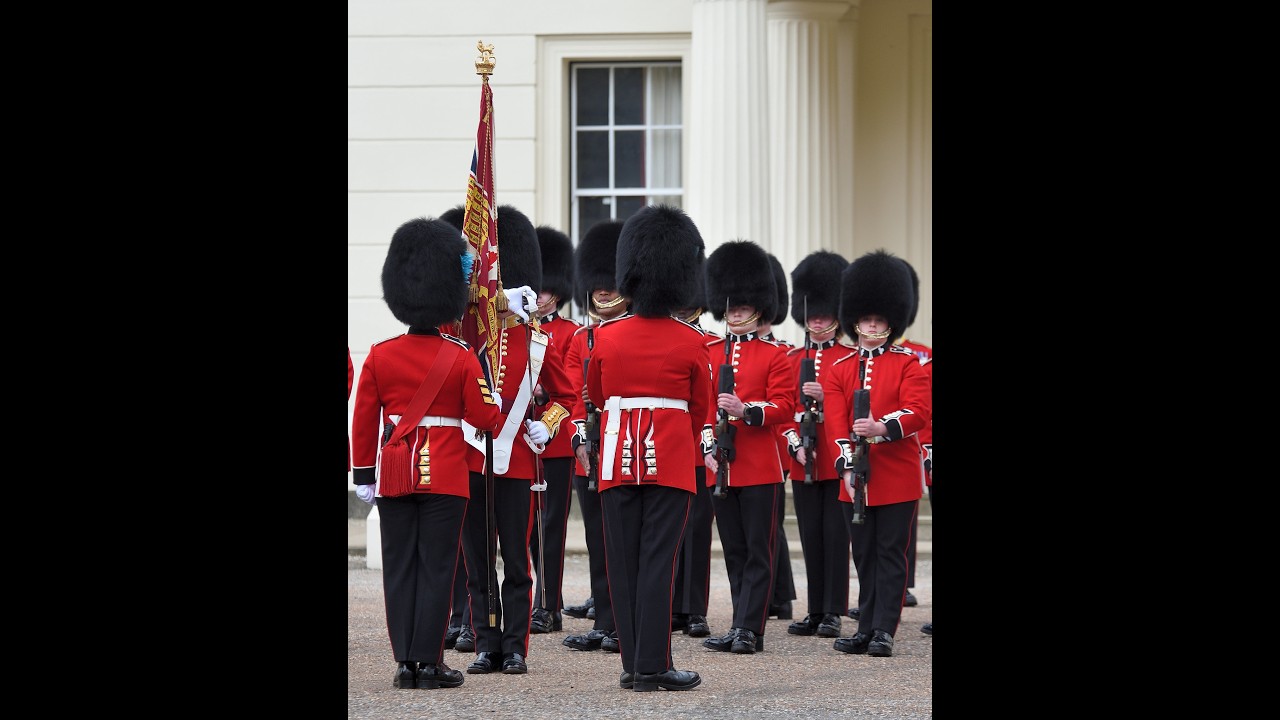 New Guard advances, officers fall in, colours are handed over, 1 May 2023