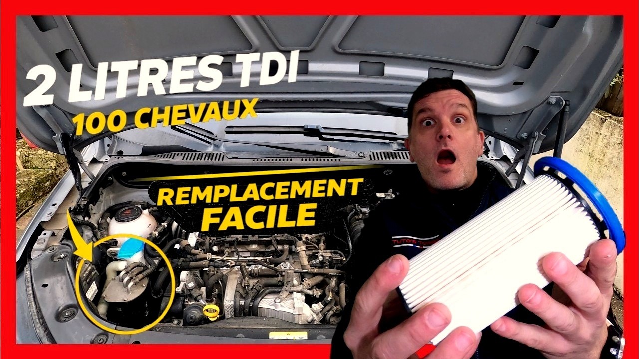 Entretien 2L TDI 100cv : Remplacer le filtre Gasoil facilement ✅