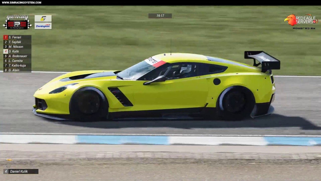 Sim Racing System Live Broadcast - GT2 @ Donington