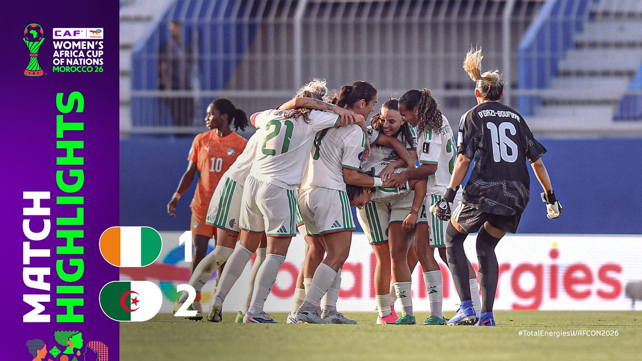 C&ocirc;te d'Ivoire 1-2 Algeria | Match Highlights l TotalEnergies WAFCON 2026 l ملخص كوت ديفوار والجزائر