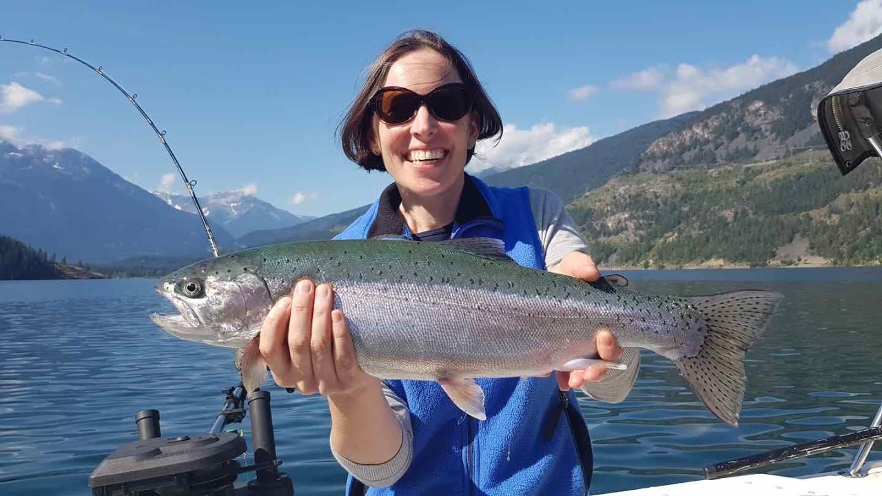 Big Rainbow Trout With the Pemberton Fish Finder