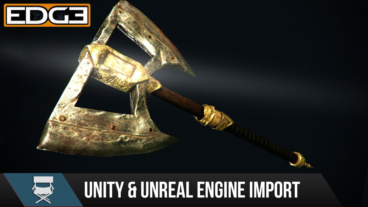 #5 Game Axe Asset Creation Series - Importing into Unreal & Unity Game engines HD