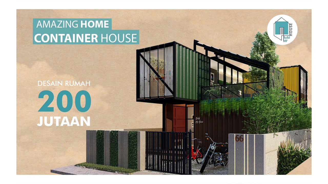 Desain Rumah Kontainer di Lahan 8 x 18 M2