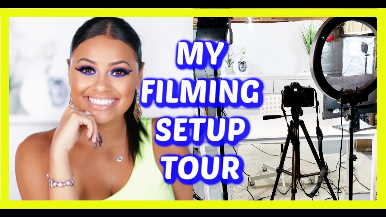 MY FILMING SET UP TOUR (Camera, Lighting, Settings) | Evette Santos