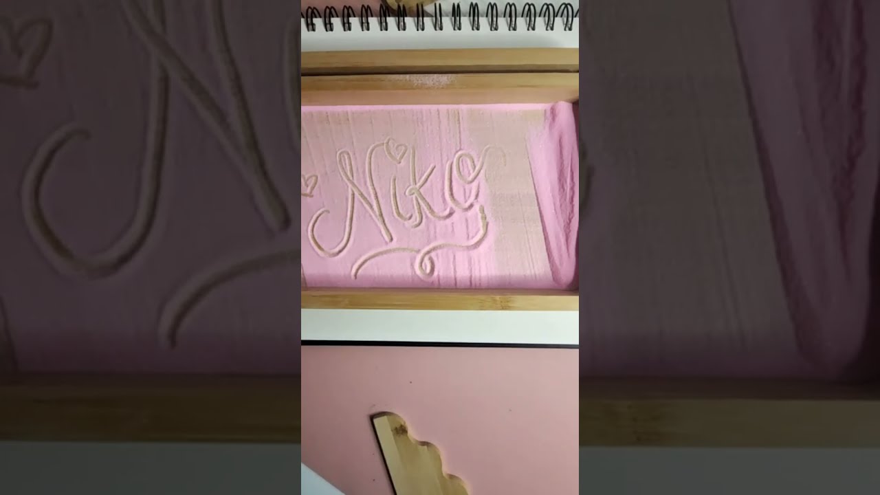 WRITING NAMES ASMR SAND✍️🌟👀🔊🔊🔊 #estrellafindz #asmr #names #writing #live #fyp 